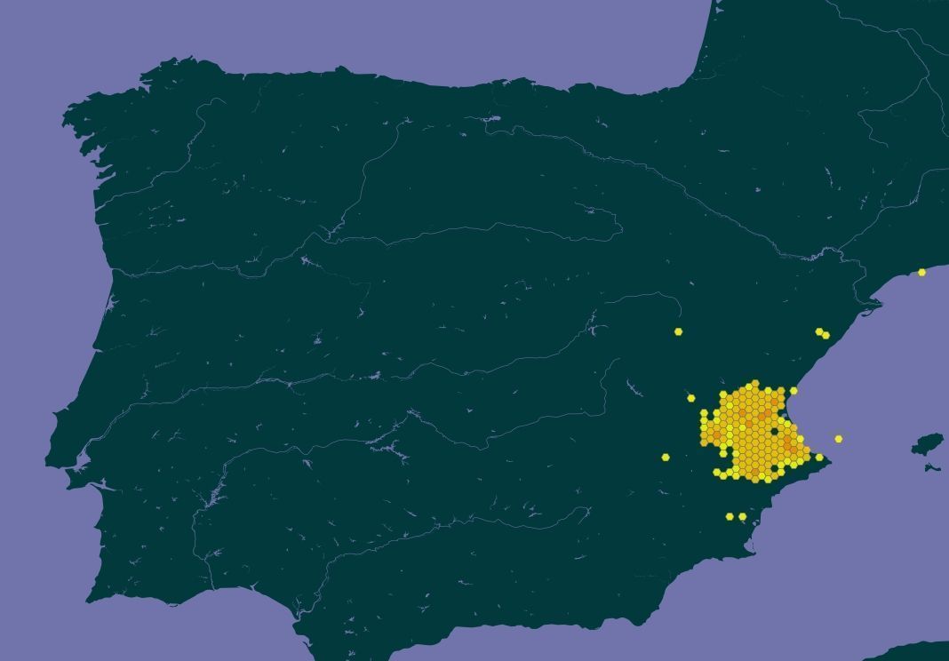 distribución pebrella en España