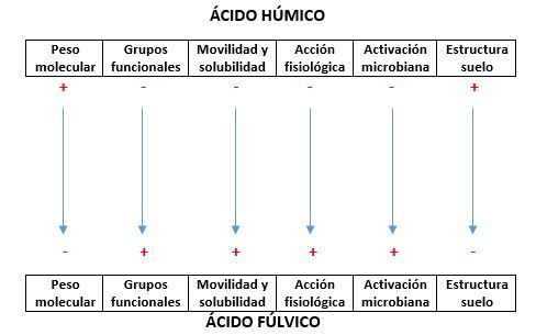 ácidos húmicos y ácidos fúlvicos